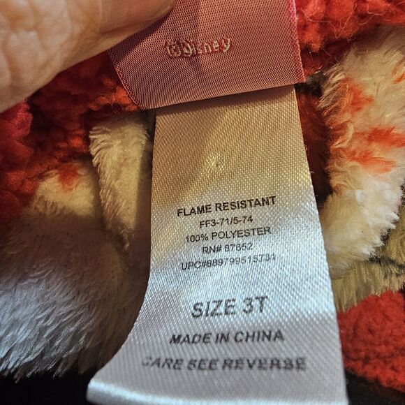 Disney Minnie Mouse Toddler Bath Robe Size 3T Christmas Winter Santa Claus Cozy - Picture 7 of 9